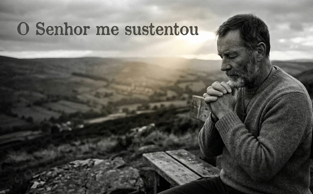 O Senhor me sustentou