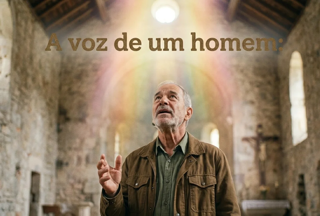 A voz de um homem
